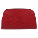 LOUIS VUITTON Epi Dauphine PM Pouch Castilian Red M48447 LV Auth BA8367-2