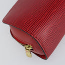 LOUIS VUITTON Epi Dauphine PM Pouch Castilian Red M48447 LV Auth BA8367-14