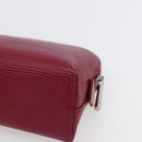 LOUIS VUITTON Epi Pochette Cosmetic PM Pouch Wine Red Grenard LV Auth BA8368-15