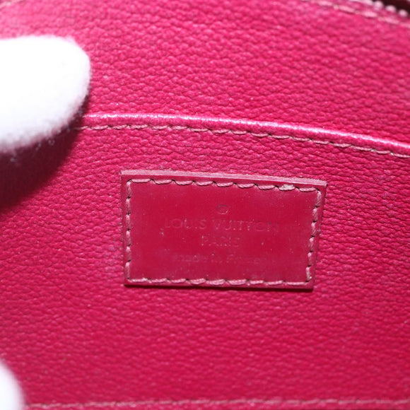 LOUIS VUITTON Epi Pochette Cosmetic PM Pouch Wine Red Grenard LV Auth BA8368