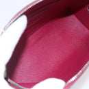 LOUIS VUITTON Epi Pochette Cosmetic PM Pouch Wine Red Grenard LV Auth BA8368-10