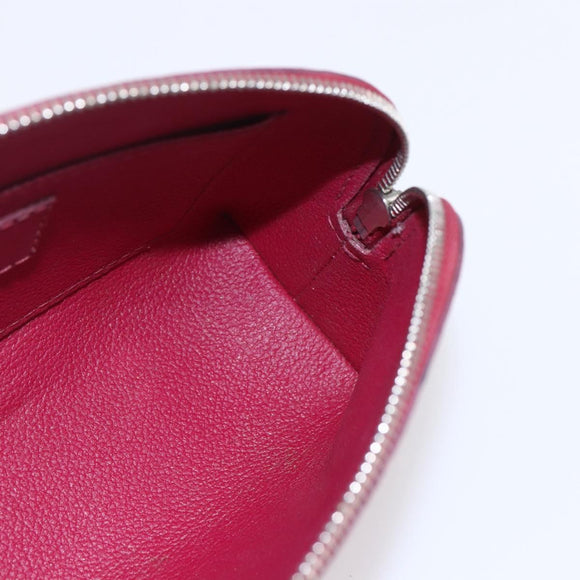 LOUIS VUITTON Epi Pochette Cosmetic PM Pouch Wine Red Grenard LV Auth BA8368