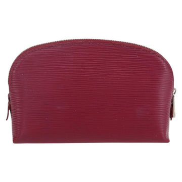 LOUIS VUITTON Epi Pochette Cosmetic PM Pouch Wine Red Grenard LV Auth BA8368 - 0