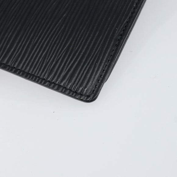 LOUIS VUITTON Epi Agenda PM Day Planner Cover Black R20052 LV Auth BA8369