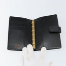 LOUIS VUITTON Epi Agenda PM Day Planner Cover Black R20052 LV Auth BA8369-8