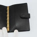 LOUIS VUITTON Epi Agenda PM Day Planner Cover Black R20052 LV Auth BA8369-18