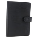 LOUIS VUITTON Epi Agenda PM Day Planner Cover Black R20052 LV Auth BA8370-1