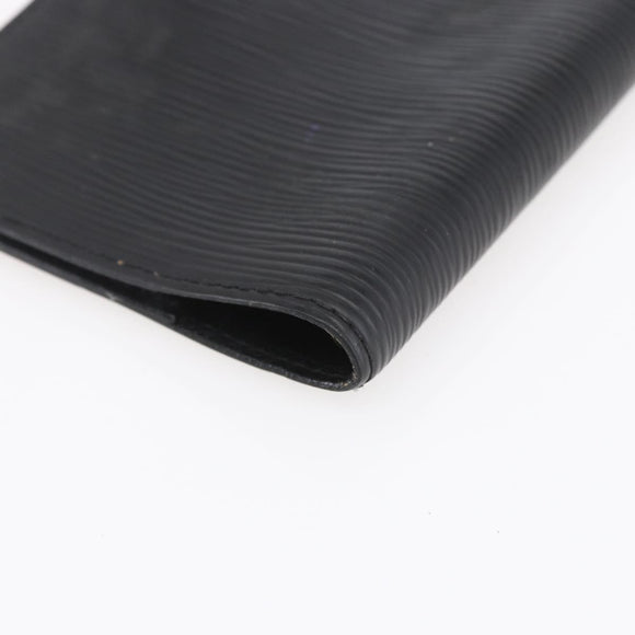 LOUIS VUITTON Epi Agenda PM Day Planner Cover Black R20052 LV Auth BA8370