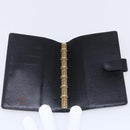 LOUIS VUITTON Epi Agenda PM Day Planner Cover Black R20052 LV Auth BA8370-13