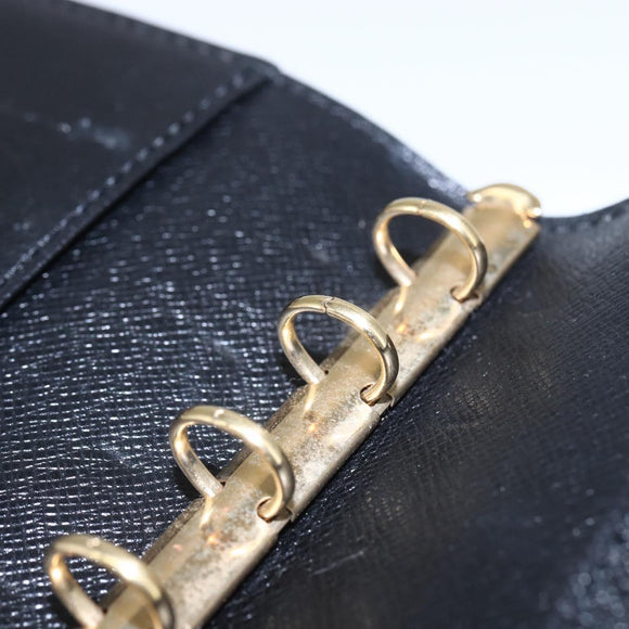 LOUIS VUITTON Epi Agenda PM Day Planner Cover Black R20052 LV Auth BA8370