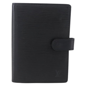 LOUIS VUITTON Epi Agenda PM Day Planner Cover Black R20052 LV Auth BA8370 - 0