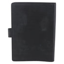 LOUIS VUITTON Epi Agenda PM Day Planner Cover Black R20052 LV Auth BA8370-3