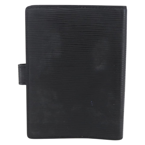LOUIS VUITTON Epi Agenda PM Day Planner Cover Black R20052 LV Auth BA8370