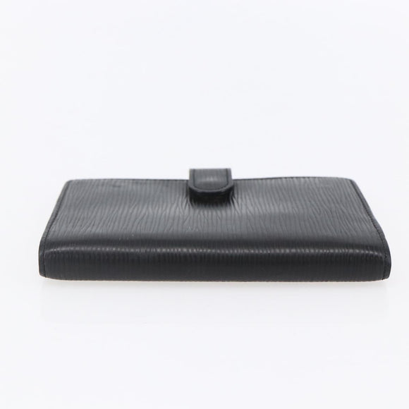 LOUIS VUITTON Epi Agenda PM Day Planner Cover Black R20052 LV Auth BA8370