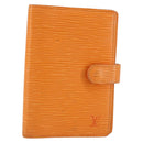 LOUIS VUITTON Epi Agenda PM Day Planner Cover Orange Mandarin R2005H Auth BA8371-1
