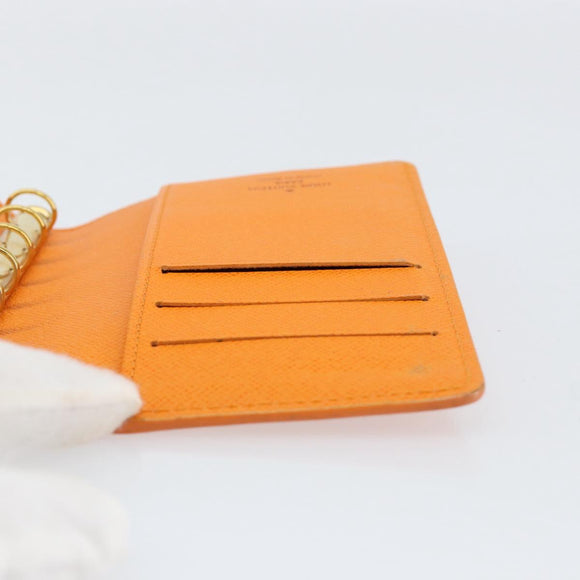 LOUIS VUITTON Epi Agenda PM Day Planner Cover Orange Mandarin R2005H Auth BA8371