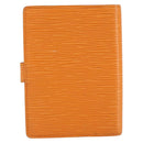 LOUIS VUITTON Epi Agenda PM Day Planner Cover Orange Mandarin R2005H Auth BA8371-3