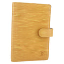 LOUIS VUITTON Epi Agenda PM Day Planner Cover Yellow R20059 LV Auth BA8372-1