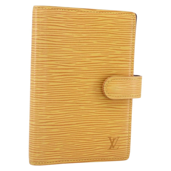 LOUIS VUITTON Epi Agenda PM Day Planner Cover Yellow R20059 LV Auth BA8372