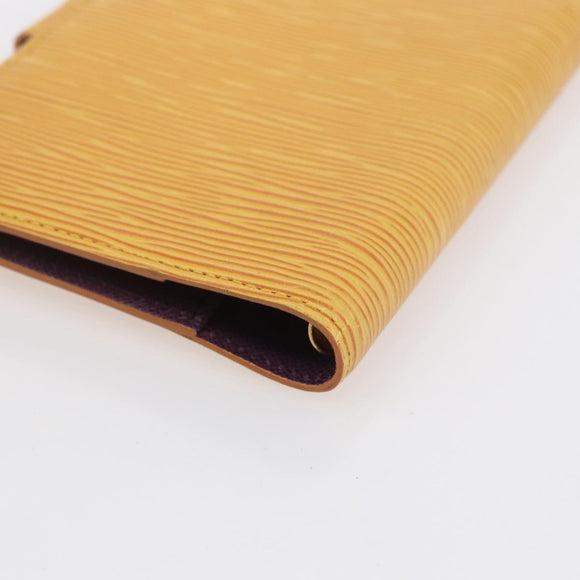 LOUIS VUITTON Epi Agenda PM Day Planner Cover Yellow R20059 LV Auth BA8372