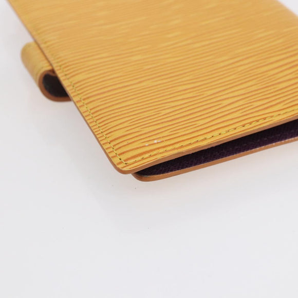 LOUIS VUITTON Epi Agenda PM Day Planner Cover Yellow R20059 LV Auth BA8372