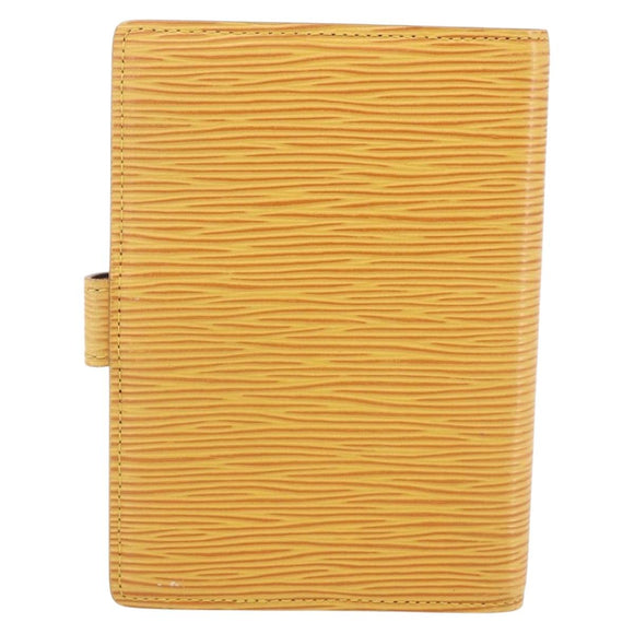 LOUIS VUITTON Epi Agenda PM Day Planner Cover Yellow R20059 LV Auth BA8372