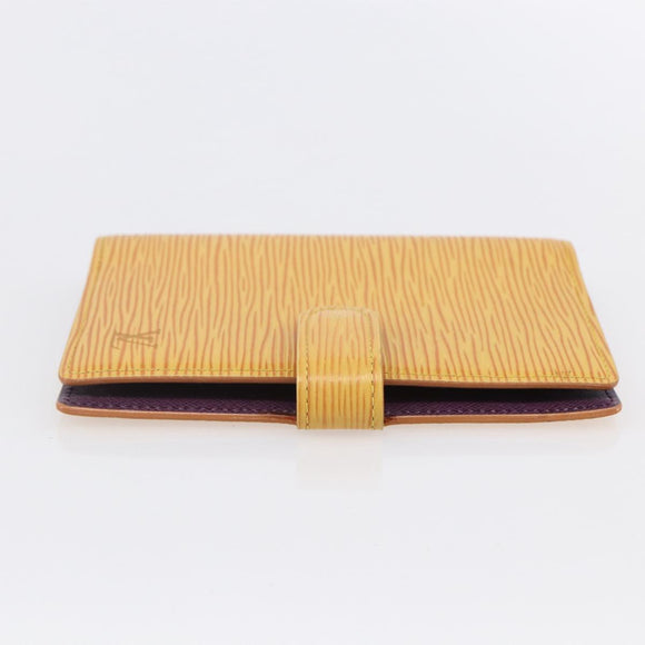 LOUIS VUITTON Epi Agenda PM Day Planner Cover Yellow R20059 LV Auth BA8372