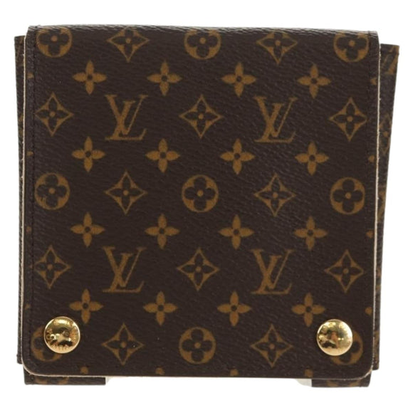 LOUIS VUITTON Monogram Jewelry case Jewelry Box LV Auth BA8373V