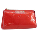 LOUIS VUITTON Vernis Trousse Cosmetic Pouch Pink Rose Pop M93647 LV Auth BA8375-1