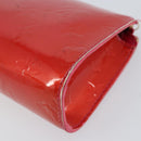 LOUIS VUITTON Vernis Trousse Cosmetic Pouch Pink Rose Pop M93647 LV Auth BA8375-10