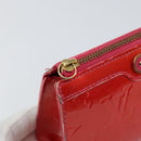 LOUIS VUITTON Vernis Trousse Cosmetic Pouch Pink Rose Pop M93647 LV Auth BA8375-14