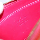 LOUIS VUITTON Vernis Trousse Cosmetic Pouch Pink Rose Pop M93647 LV Auth BA8375-15