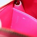 LOUIS VUITTON Vernis Trousse Cosmetic Pouch Pink Rose Pop M93647 LV Auth BA8375-20