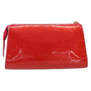 LOUIS VUITTON Vernis Trousse Cosmetic Pouch Pink Rose Pop M93647 LV Auth BA8375-3