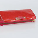 LOUIS VUITTON Vernis Trousse Cosmetic Pouch Pink Rose Pop M93647 LV Auth BA8375-6