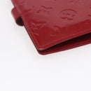 LOUIS VUITTON Vernis Agenda PM Day Planner Cover Rouge R21003 LV Auth BA8376-17