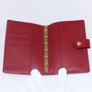 LOUIS VUITTON Vernis Agenda PM Day Planner Cover Rouge R21003 LV Auth BA8376-7