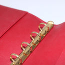 LOUIS VUITTON Vernis Agenda PM Day Planner Cover Rouge R21003 LV Auth BA8376-9