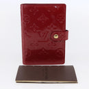 LOUIS VUITTON Vernis Agenda PM Day Planner Cover Rouge R21003 LV Auth BA8376-12