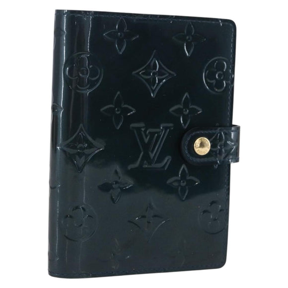 LOUIS VUITTON Vernis Agenda PM Day Planner Cover Bruny R21061 LV Auth BA8377