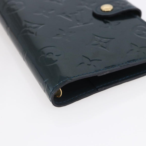 LOUIS VUITTON Vernis Agenda PM Day Planner Cover Bruny R21061 LV Auth BA8377
