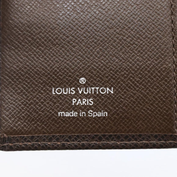 LOUIS VUITTON Taiga Agenda PM Day Planner Cover Grizzly R20434 LV Auth BA8378