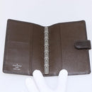 LOUIS VUITTON Taiga Agenda PM Day Planner Cover Grizzly R20434 LV Auth BA8378-8