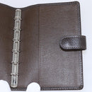 LOUIS VUITTON Taiga Agenda PM Day Planner Cover Grizzly R20434 LV Auth BA8378-19