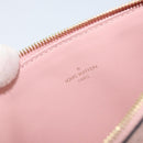 LOUIS VUITTON Monogram Empreinte Portefeuille Clemence Pouch Pink LV Auth BA8379-9