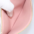 LOUIS VUITTON Monogram Empreinte Portefeuille Clemence Pouch Pink LV Auth BA8379-10