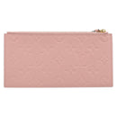 LOUIS VUITTON Monogram Empreinte Portefeuille Clemence Pouch Pink LV Auth BA8379-2