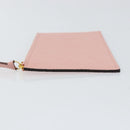 LOUIS VUITTON Monogram Empreinte Portefeuille Clemence Pouch Pink LV Auth BA8379-4