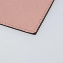 LOUIS VUITTON Monogram Empreinte Portefeuille Clemence Pouch Pink LV Auth BA8379-7