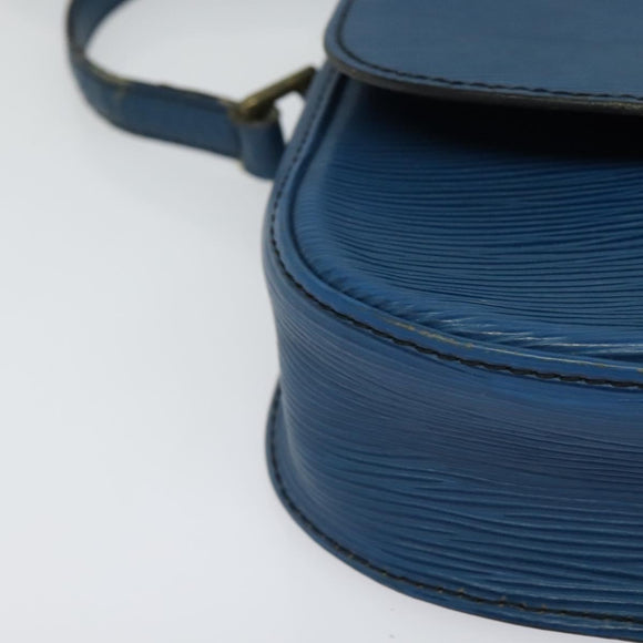 LOUIS VUITTON Epi Saint Cloud PM Shoulder Bag Blue M52195 LV Auth BA838